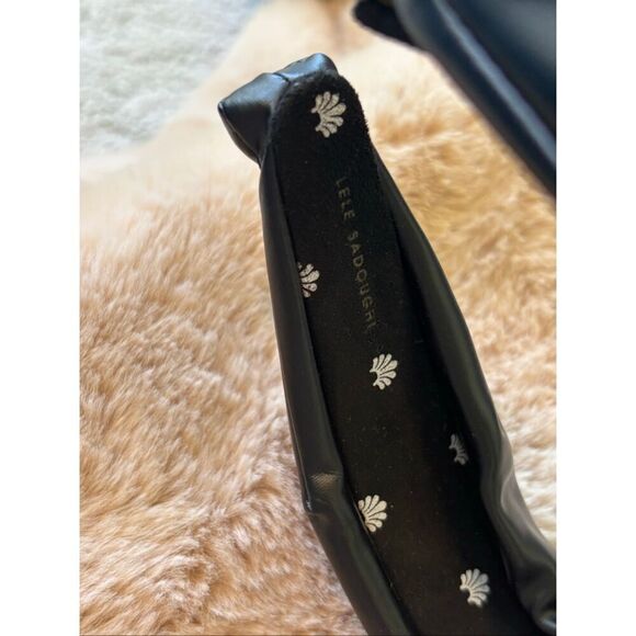 NWOT LELE SADOUGHI  BLACK FAUX LEATHER HEADBAND, $70 - Picture 5 of 6